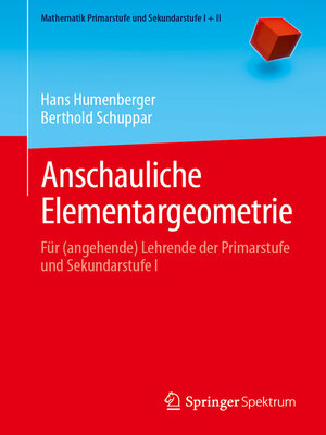 cover image of Anschauliche Elementargeometrie